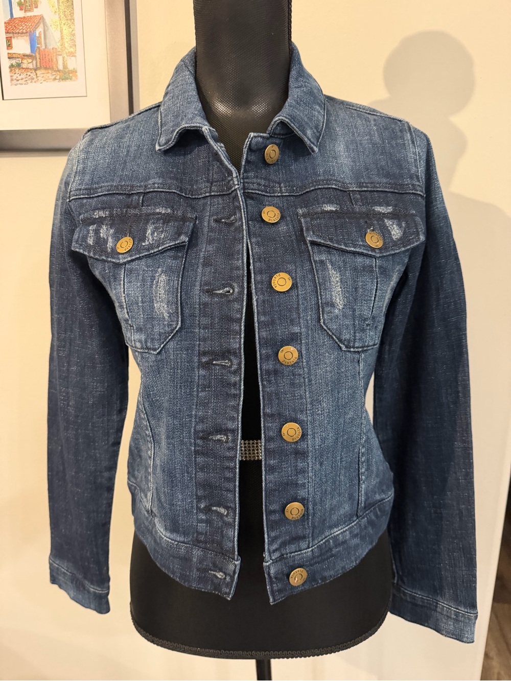 NWT Pistola Women’s Dark Blue Denim Jean Jacket S